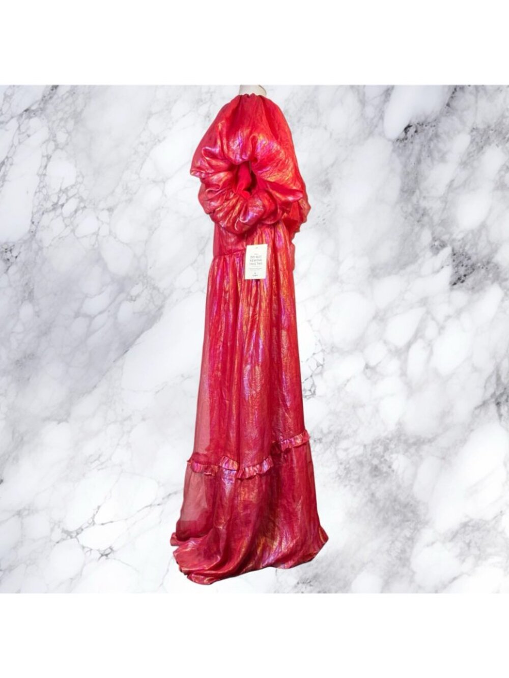 Jessakae Pixie Dress Plus Size in Red Holographic Oil Spill - Picture 9 of 12